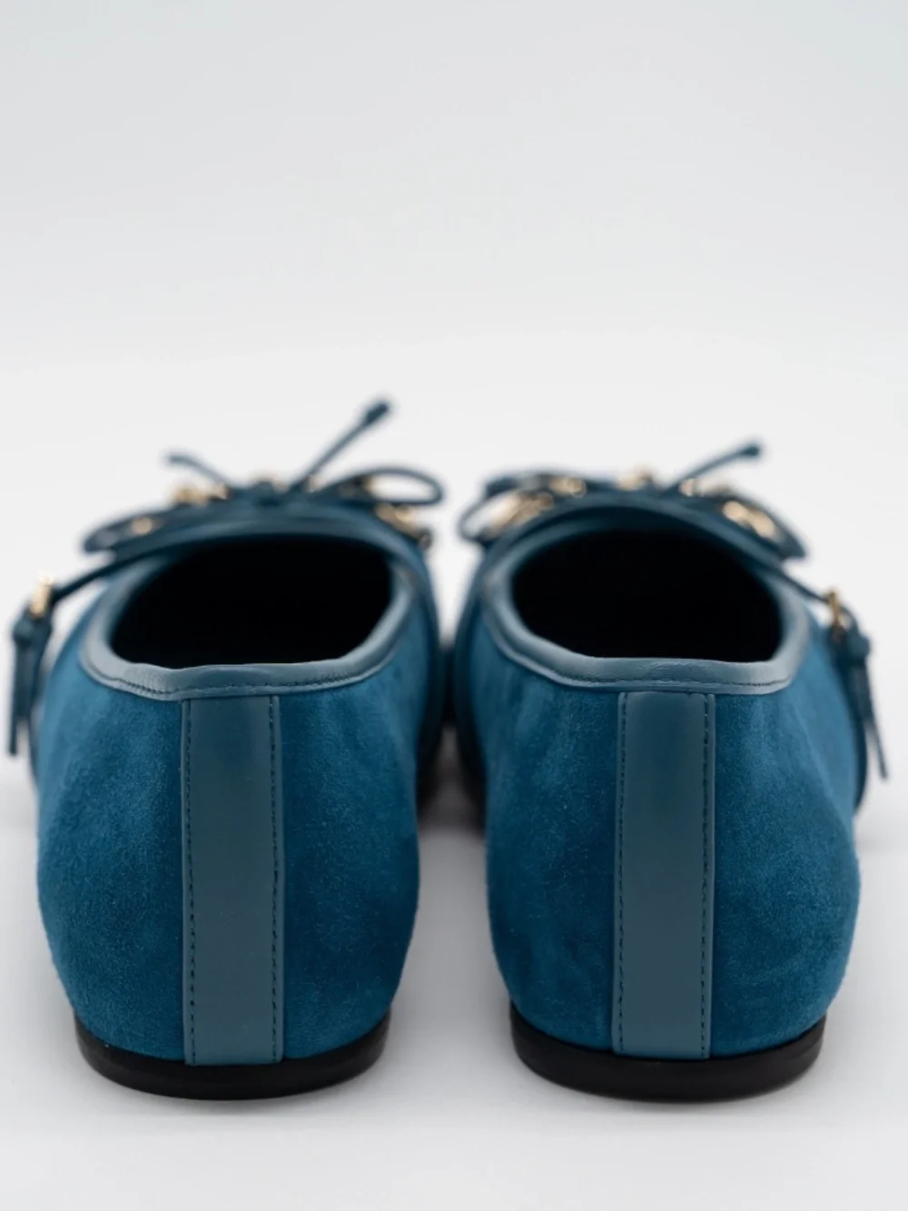 Gucci Women's Ballet Flats Horsebit Blue Suede Mary Jane size 36.5 6.5 US